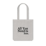 All You Need Is Less - EcoChic Boho Canvas Tote Bag