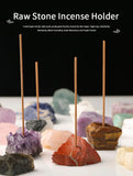 Oasis Quartz Crystal Incense Stick Holder