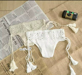 Beach Boho Hand Crochet Tasseled Bikini Briefs