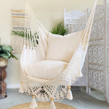 Boho Bliss Macrame Swing Chair: The Serene Haven