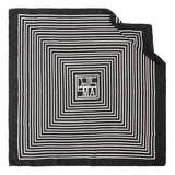 Monochrome Magic  - vinatge style square scarf