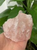 Pink Rose Quartz Crystal Rough Gem Specimen