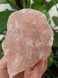 Pink Rose Quartz Crystal Rough Gem Specimen