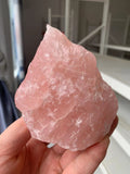 Pink Rose Quartz Crystal Rough Gem Specimen