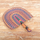 Soulful Smudge Whisk, Hand-Woven Straw Fan