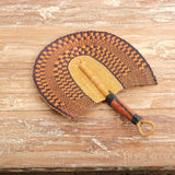 Soulful Smudge Whisk, Hand-Woven Straw Fan